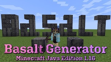 How To Build A Better Basalt Generator In Minecraft (Java Edition 1.16)