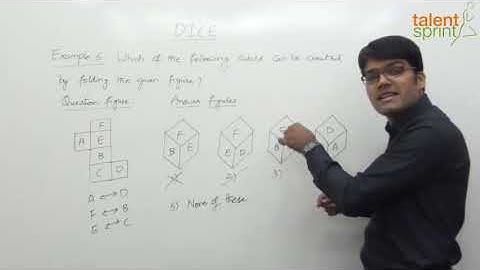 Cubes and Dice Reasoning Tricks | Dice | Example - 6 | TalentSprint Aptitude Prep
