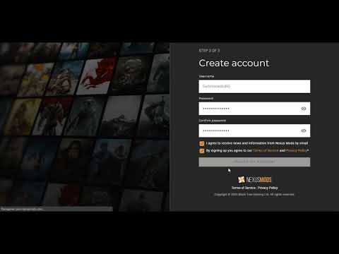 Как зарегистрироваться на nexusmods.com (Нексус - 2023 год)