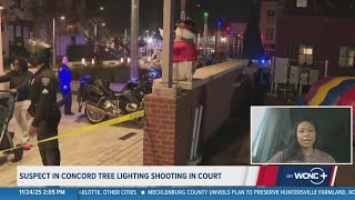 Suspect in Concord tree lighting shooting in court