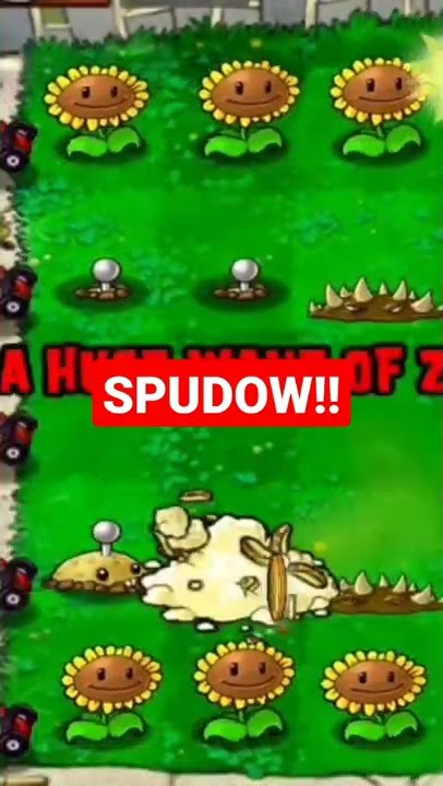 Spudow moments! Plants vs Zombies: Satisfying moments #shorts #pvz