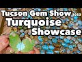 Turquoise showcase pt1 red mountain turquoise sunwest silver dan the cab man tucson gem show 2023