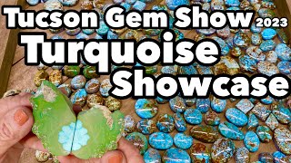 Turquoise Showcase pt1 Red Mountain Turquoise, SunWest Silver,& Dan The Cab Man Tucson Gem Show 2023