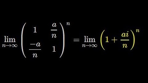 Límite de una matriz y representación de números complejos mediante matrices