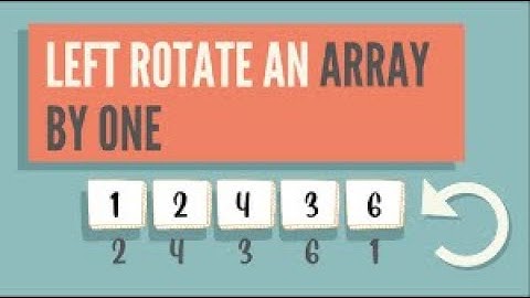 Left Rotate an Array by One | Quick Array Shift Tutorial 🚀
