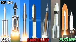 World all Top 40 Rockets Launches in Spaceflight Simulator
