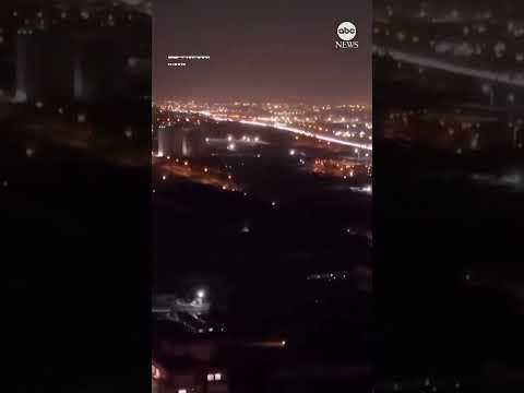 Huge Line Of Cars Seen Moving In Tehran