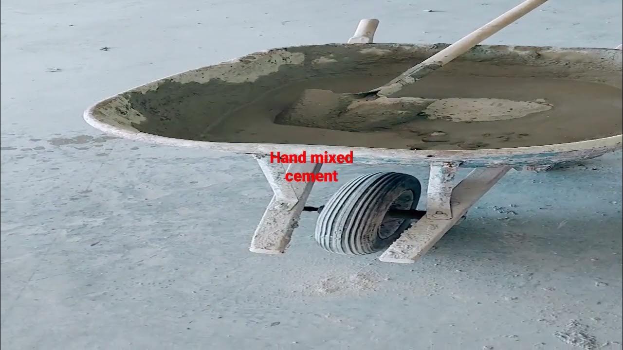 what does handmixed cement look like construction cement YouTube