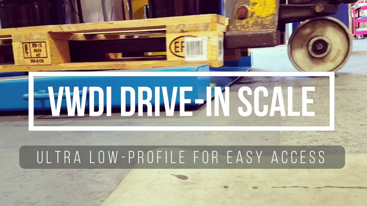 Low Profile Drive-In Platform Scale for weighing pallet trucks, trolleys, dolavs, cages etc