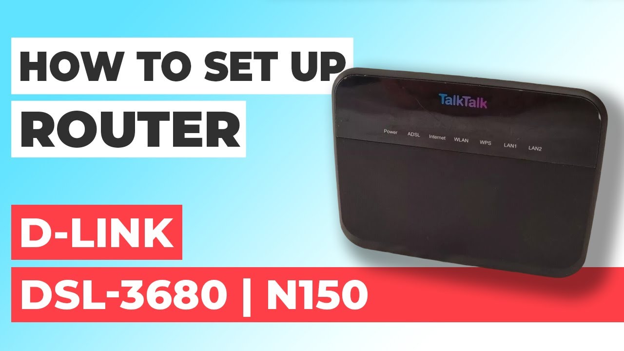 ✅ How to Set Up D-Link DSL-3680 WiFi Router | How to Setup D-LINK N150 DSL-3680