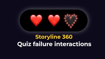 Design Quiz failure interactions in Storyline 360