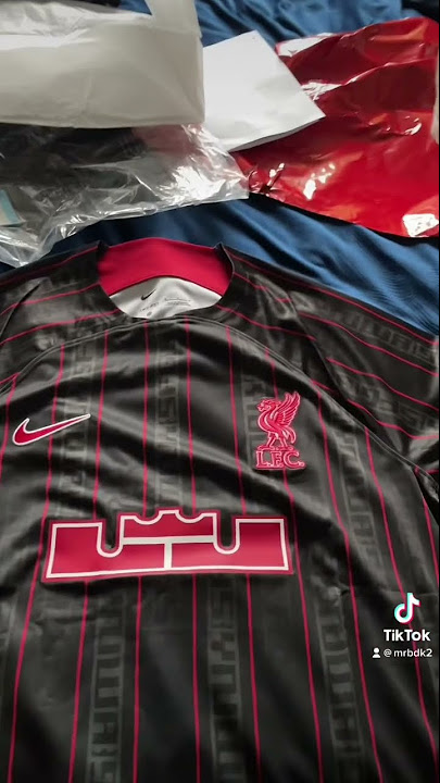 LeBron James debuts new special edition Liverpool shirt at LA