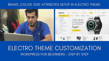 Brand, Color, Size Attributes Setup in Electro WooCommerce Theme