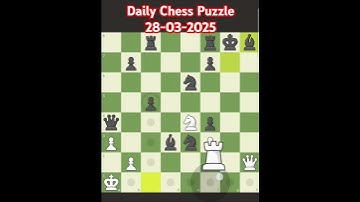 Daily Chess Puzzle Solution from chess.com, Date- 28-03-2025. Rook sacrifice and amazing mate in 3.