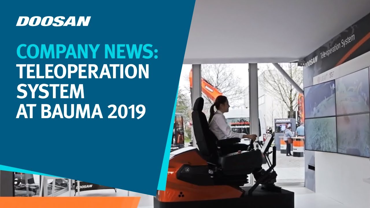 Doosan Company News: TeleOperation system at Bauma 2019