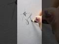 How to write “F” in pencil calligraphy #calligraphy #viral #reels #fyp