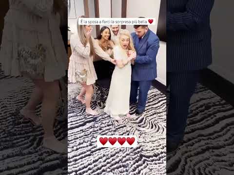 #sorpresa della #sposa ♥️ #reaction #sposi #matrimonio #emozioni #disabilità #nozze #sposo #felicità