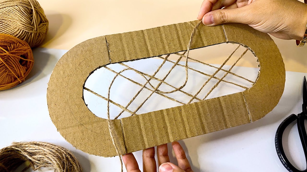 DIY♻️ Genius IDEA !lncredible IDEA out of Cardboard and Jute thread!The ...
