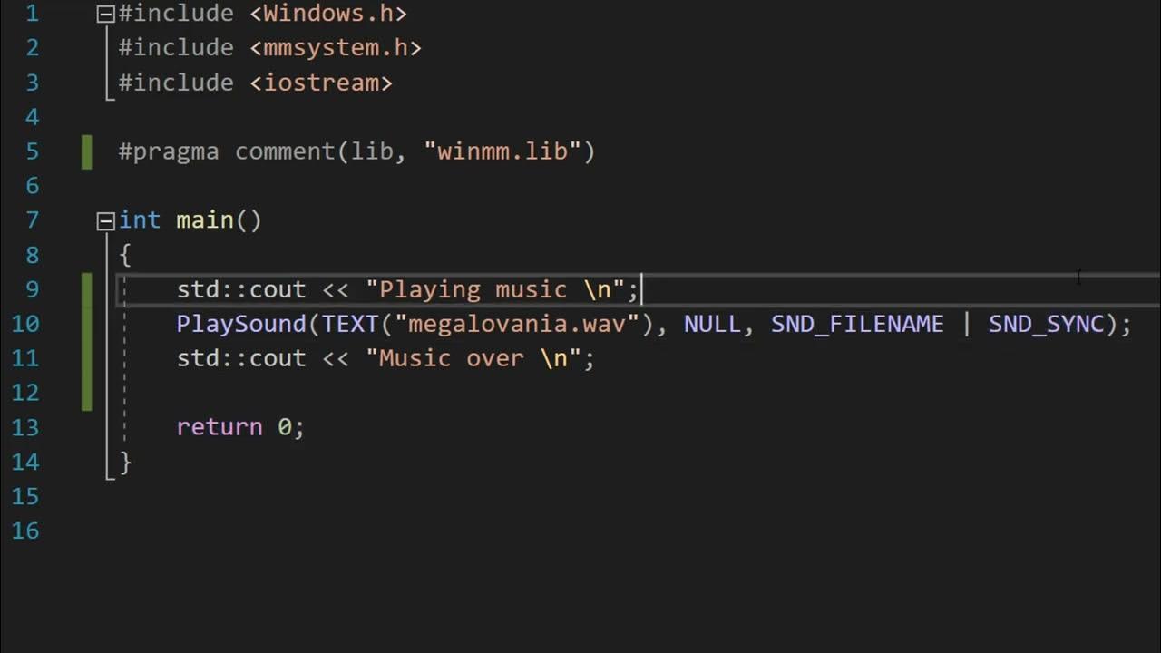 How to Play Music In C++ (Simple) - YouTube