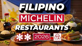 Michelin Filipino Restaurants 2026 | Michelin Guide | Food Crawl | Philippines