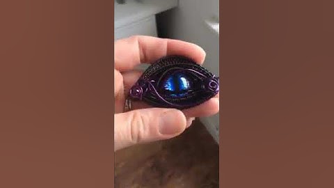 Wire Art - Wire work dragon eye pendant