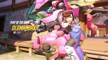 Overwatch Open Beta - D.Va - Play of The Game (Players vs AI)