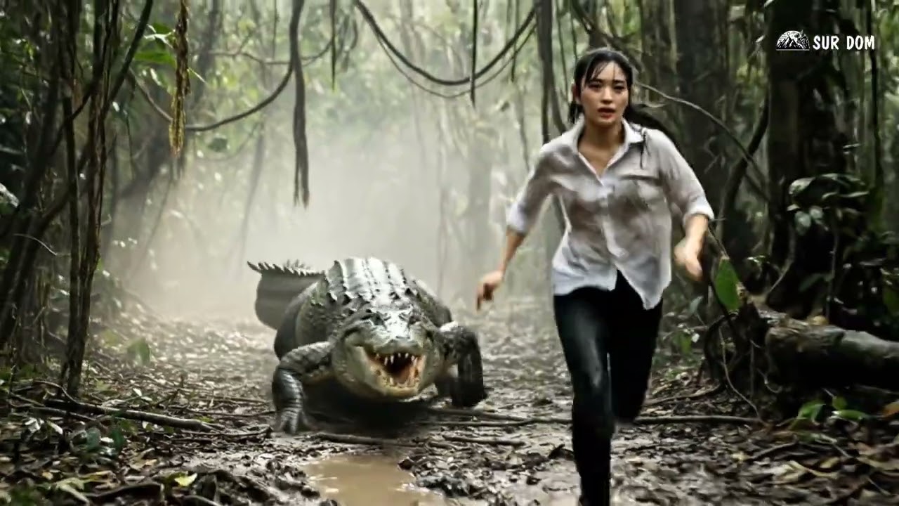 Part 38 - A Girl Alone Surviving In The Forest | Giant Python vs Crocodile Battle in the Wild Jungle