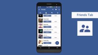 Facebook Material Design - Colored Stuts Bar - Touch App screenshot 5