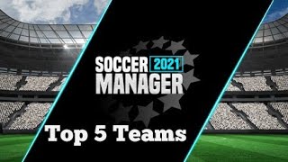 Top 5 Teams To Manage Soccer manager 2021 screenshot 2