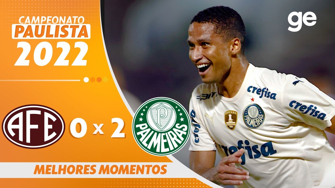 Classificação geral do Paulista 2022 após a vitória do Palmeiras