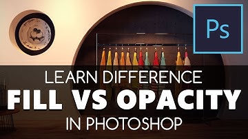Fill vs Opacity in Photoshop. Learn the difference. free tutorials | Education & training