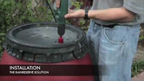 Water Conservation: RainReserve Rain Barrel Diverter/Rain Diverter System
