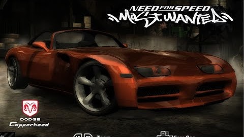 NFS Most Wanted | Dodge Copperhead Car Mod Showcase, Test Drive & Gameplay