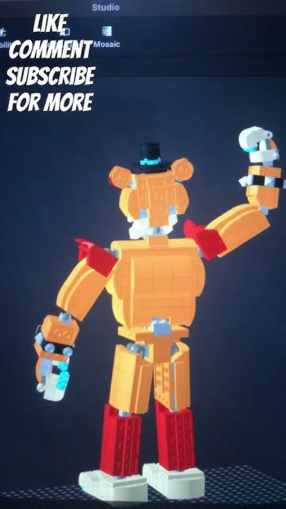 Lego FNAF Security breach Glamrock Freddy - YouTube