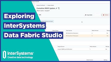 Exploring InterSystems Data Fabric Studio