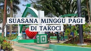 SUASANA MINGGU PAGI DI TAMAN KOTA CIWIDEY,
