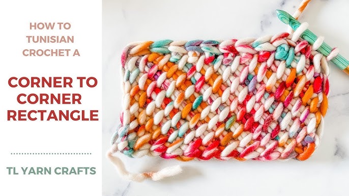 Bias Tunisian Baby Blanket // Tunisian Crochet PDF Pattern — TL Yarn Crafts