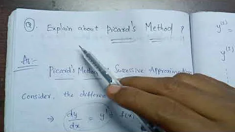 Picard's Method|| Formula Derivation ||
