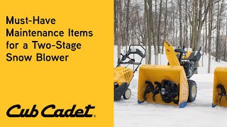 Must-Have Maintenance Items for a 2-Stage Snow Blower