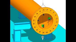 Piping Flange Fit Up Vertically Tutorial For Beginners Tutorial