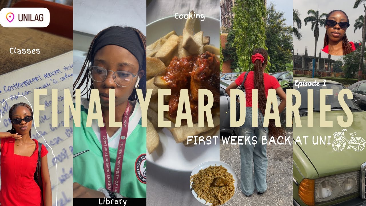 FINAL YEAR DIARIES: First weeks back at Unilag as a final year student +back to Uni prep+ classes ♡