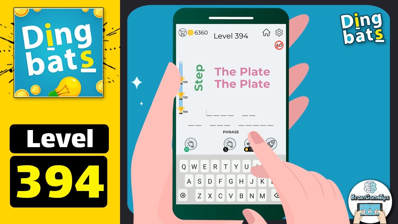 Dingbats - Word Games & Trivia - Level 394 Step The Plate Answer