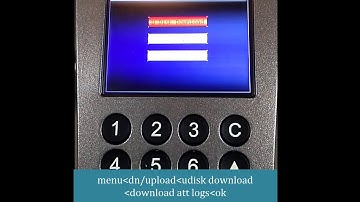eSSL F18 How to download att logs