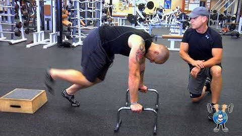 push ups with parallel bars