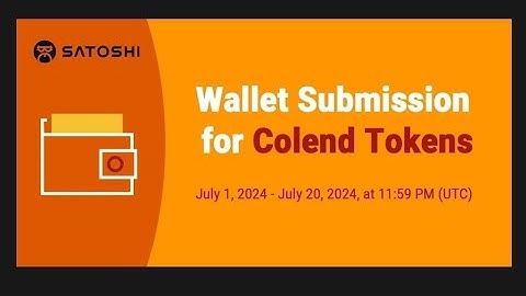 How to withdraw your $COLEND from your Satoshi app || How to link your wallet address || #colenda