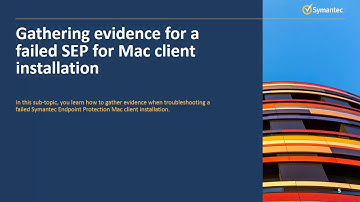 3 4 SEP 14 Troubleshooting a  SEP Client for MAC Installation