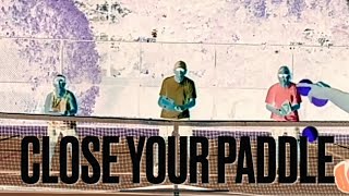 Blocking the chicken wing shot in pickleball