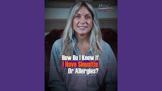 How do I know if I have sinusitis or allergies? 🤧