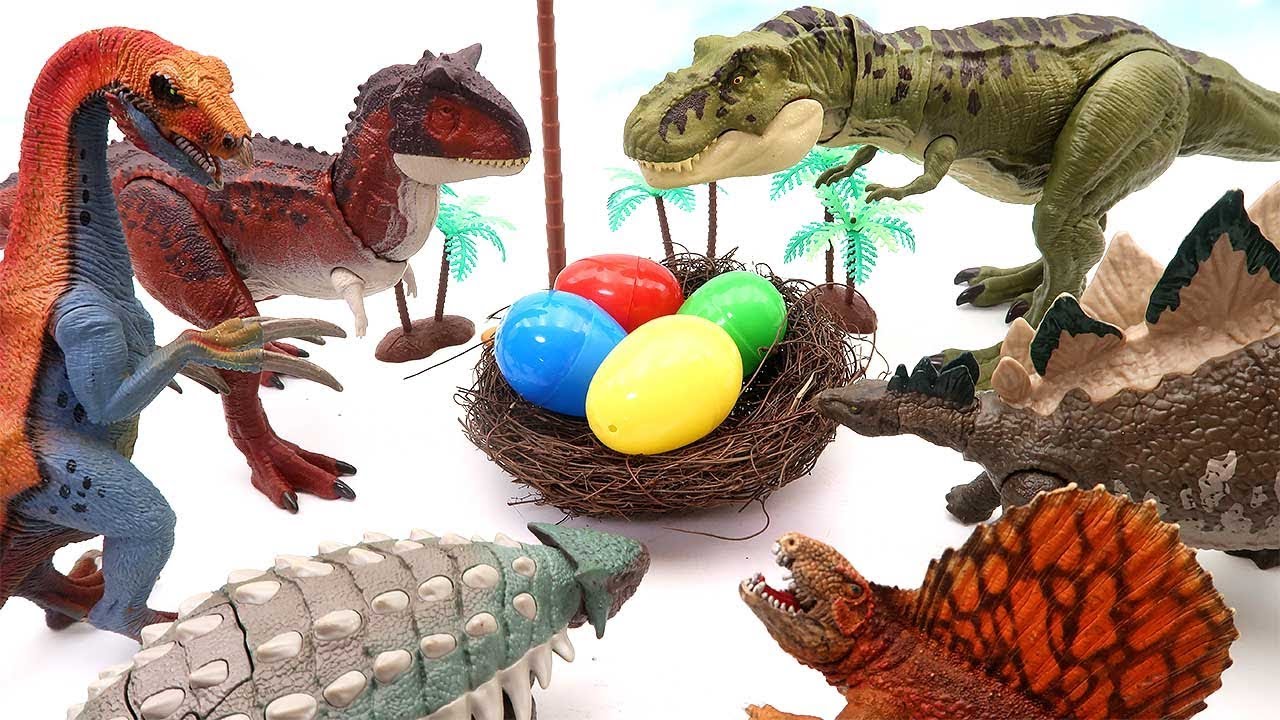 Siapa Telur Dinosaurus Mainan Dinosaurus Untuk Anak Anak Pelajari Nama YouTube