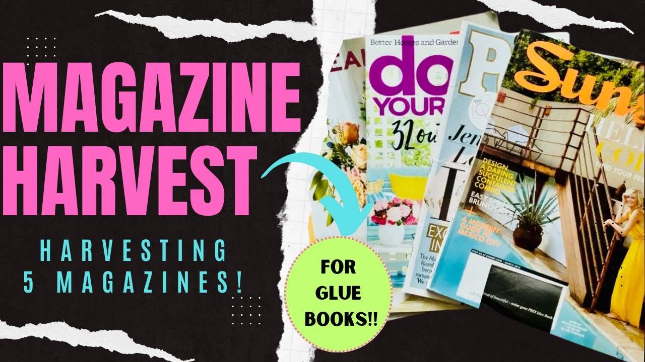 How I harvest Magazines for Glue Books! PLUS I’ll show you everything once cut up! Viewer request